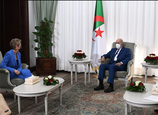  الرئيس تبون يستقبل وزيرة العدل والشرطة السويسرية