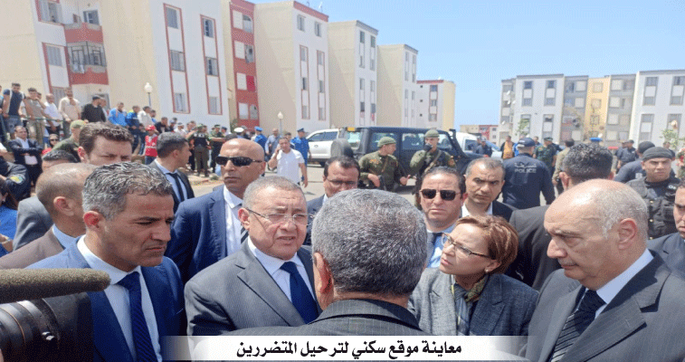 وزير الداخلية يعلن الشروع في إجراءات التعويض ويؤكد: ترحيـــل العائـلات المتضــررة من التقلبـات الجوية اليــوم