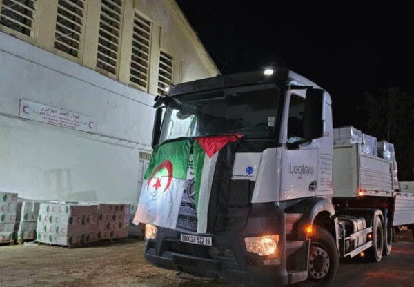 الهلال الأحمر الفلسطيني يشكرها على ما تقدمه من مساعدات: الجزائـر داعـم رئيسي للشعـب الفلسطيـني سيـاسيا وإنسـانيا
