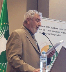 أمين عام اتحاد عمال فلسطين يؤكد من الجزائر: الفلسطينيون سيجهضون  كل مخططات التهجير