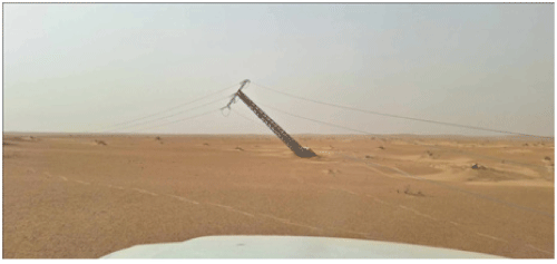 الوادي: سقـــــوط 20 عمـودا كهربائيـا وغلـق طــرقـات