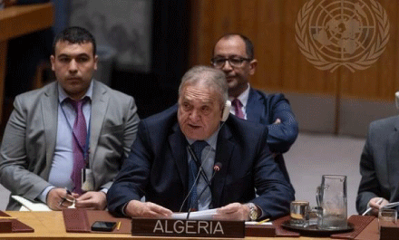 في كلمة باسم البلدان الافريقية الأعضاء في مجلس الأمن: الجزائر تدعو إلى بعث مسار التسوية السياسية للأزمة السورية 