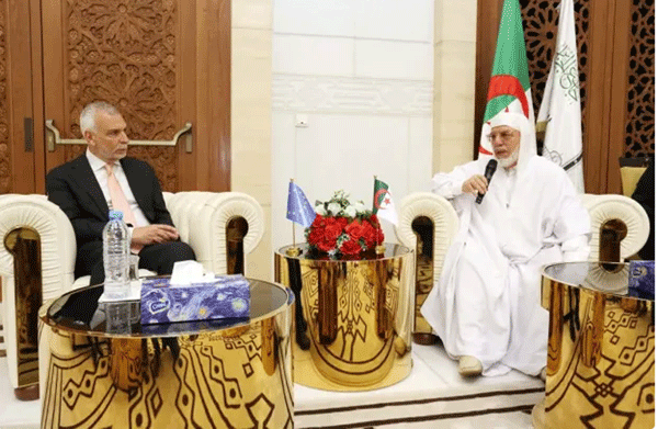 عميده استقبل المدير العام للشرق الأوسط وشمال إفريقيا في المفوضية الأوروبية: إبـراز البعـد الإنسـاني و الحضــاري لجامـع الجزائـر