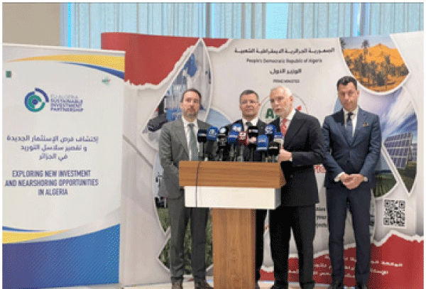 مشروع الشراكة الجزائرية-الأوروبية من أجل الاستثمار المستدام: دعـوة للارتـقاء بالتعـاون إلى مستويـات أعلى و أكثـر تـوازنا