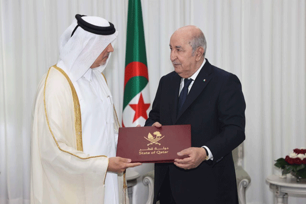 حملها سفير قطر من الأمير تميم بن حمد آل ثاني: الرئيس تبون يتلقى دعوة لحضور القمة العالمية للتنمية الاجتماعية 