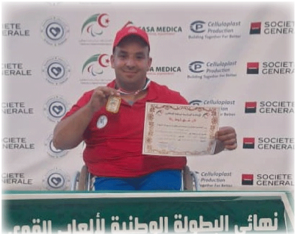 في البطولة الوطنية لألعاب القوى: أيوب..شاب من ذوي الهمم يفتك المرتبة الأولى والثالثة في رمي القرص والجلة
