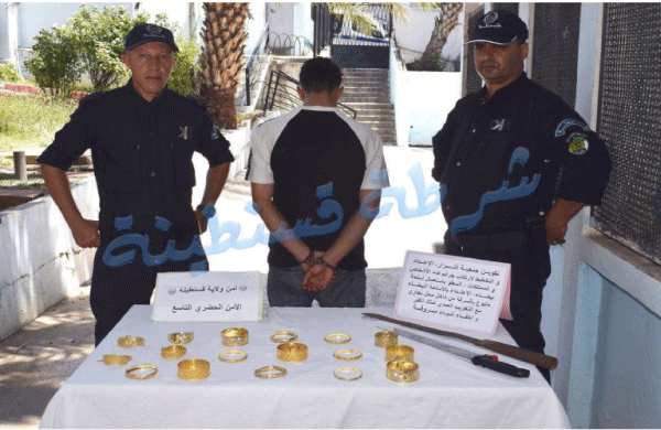الجناة كانوا ملثمين و يحملون أسلحة بيضاء: توقيف عصابة سطت على محل مجوهرات واسترجاع 700 مليون 