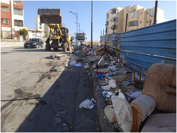 شمل رفع الردوم وتنظيف الأحياء وإبادة الحشرات: برنامج لتدارك النقائص المسجلة المؤثرة على البيئة بعلي منجلي