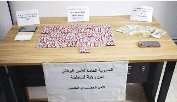  حجزت على متنها أزيد من 600 وحدة: يستعمل دراجة نارية لترويج المهلوسات بقسنطينة