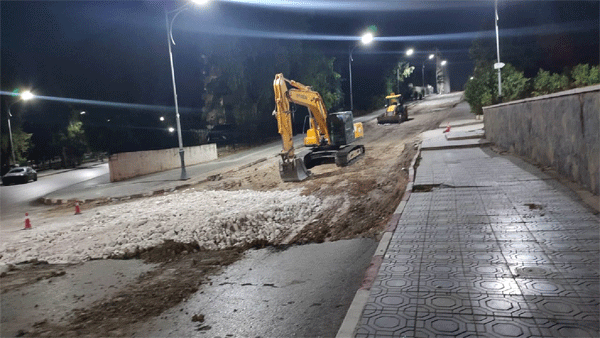 فيما يعاني السائقون من عدم إتمام الأشغال بجبل الوحش: انطلاق تهيئة جزء متدهور من الطريق بفضيلة سعدان 