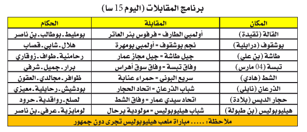 بطولة الجهوي الأول