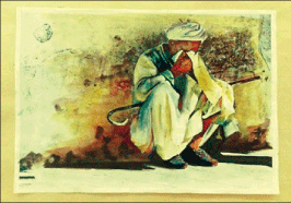 الفنانة التشكيلية نعيمة مديني